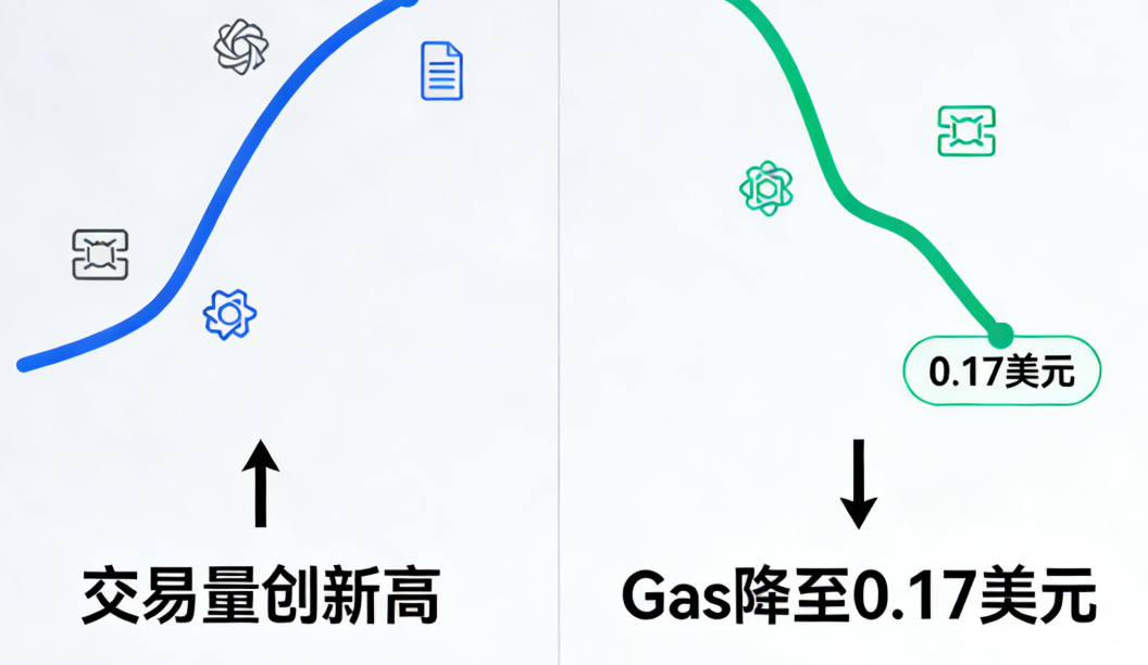 L1链上交易量创历史新高，但Gas却降到0.17美元，这背后有什么变化？_aicoin_图1