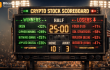 2025年的加密股票：令人瞩目的赢家、惨痛的输家以及介于两者之间的一切