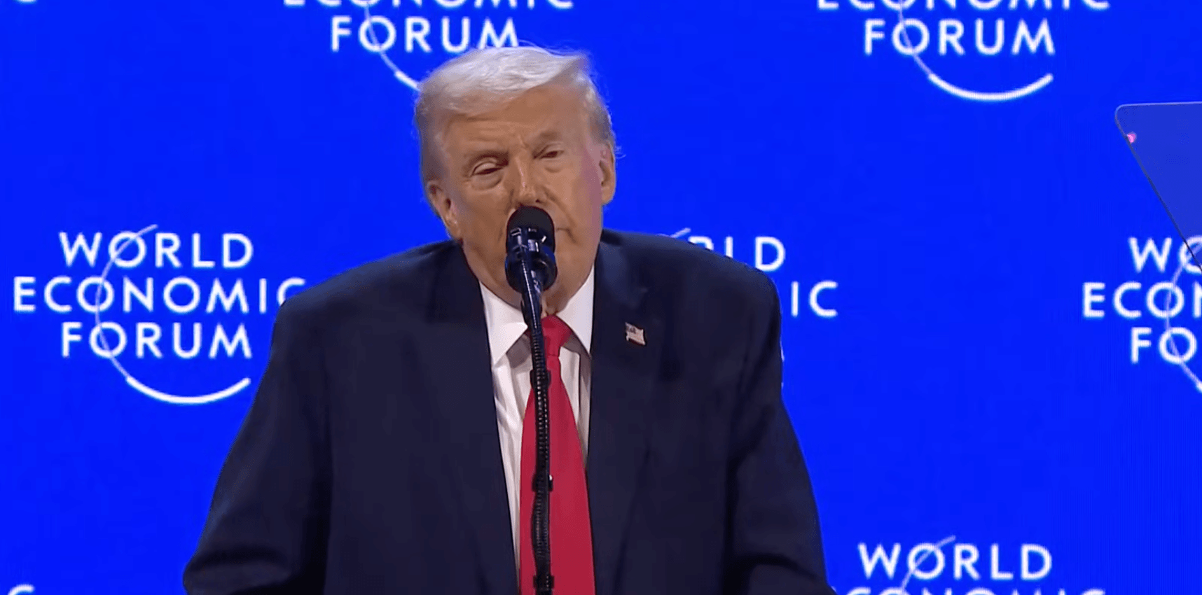 特朗普告诉达沃斯精英美国经济正在蓬勃发展——其他国家应该关注