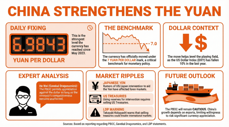 中国固定强势人民币，押注持续弱美元政策