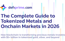 Defiprime Deep Report: Tokenized Gold Trading Volume Reaches $178 Billion, On-Chain Precious Metals Market 2026 Overview