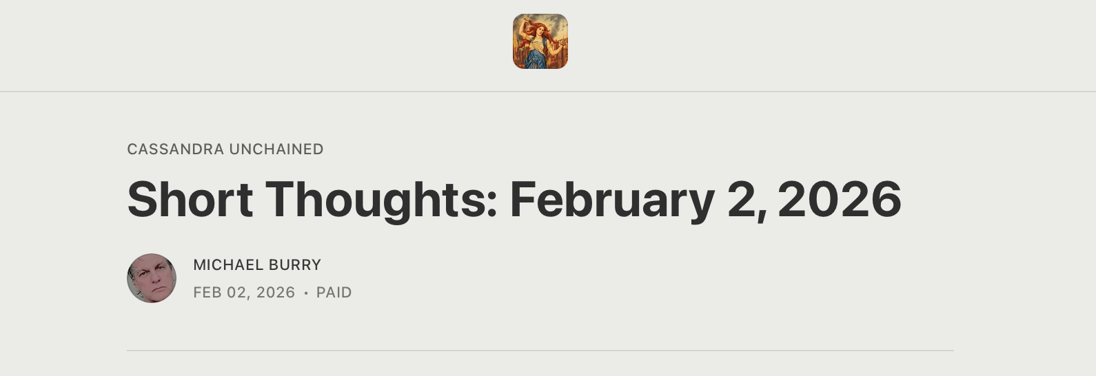 大空头的迈克尔·布里表示，比特币的下跌风险跨市场影响