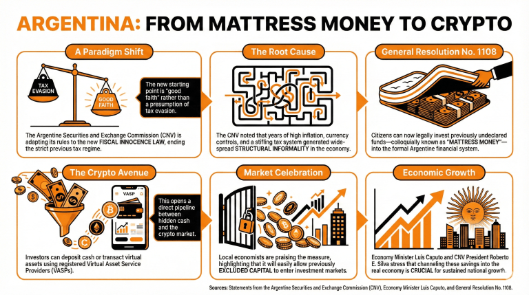 阿根廷为投资“床垫钱”进入加密货币打开了大门
