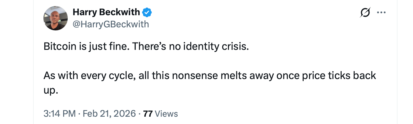 彭博社报告认为比特币的数字黄金论正在崩溃,比特币支持者不同意 彭博社报告认为比特币的数字黄金论正在崩溃,比特币支持者不同意