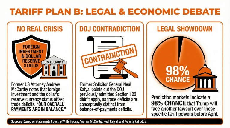 特朗普的双重打击？为什么新的关税可能也面临法律挑战