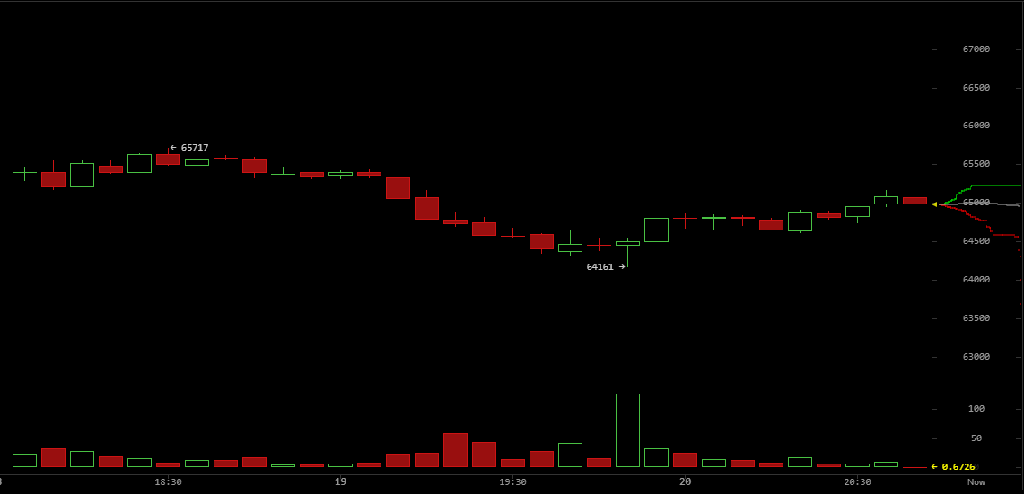 比特币多头受困：2.38亿美元的多头头寸在比特币跌至64,161美元时被蒸发