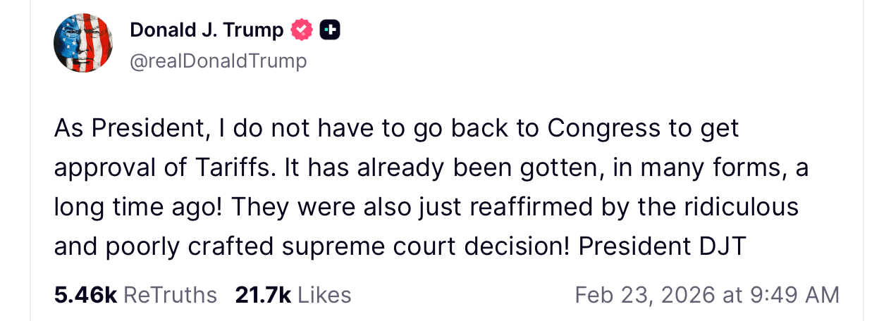 道指下跌735点，特朗普关税冲击重创加密货币和股票市场