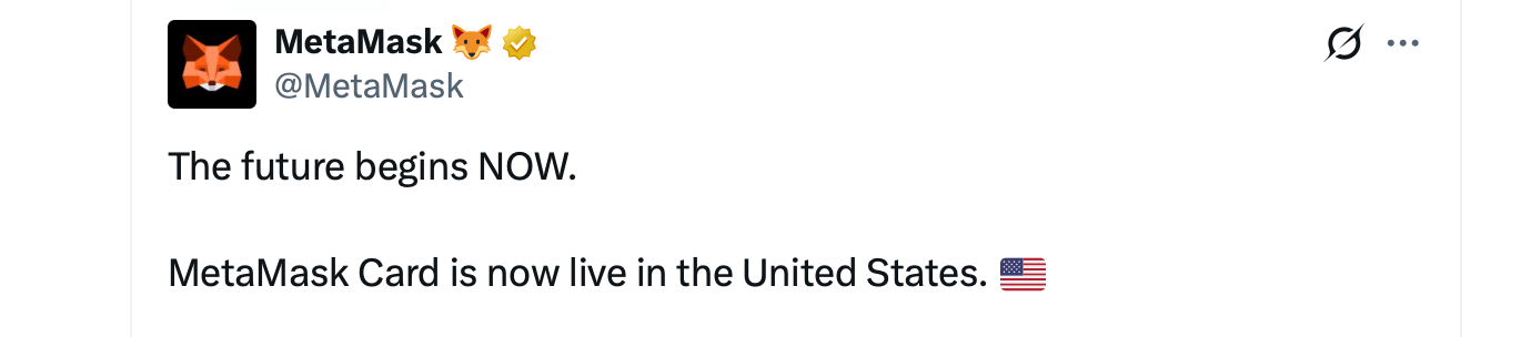 Metamask, Mastercard Roll out Self-Custodial Crypto Card in US Metamask, Mastercard Roll out Self-Custodial Crypto Card in US