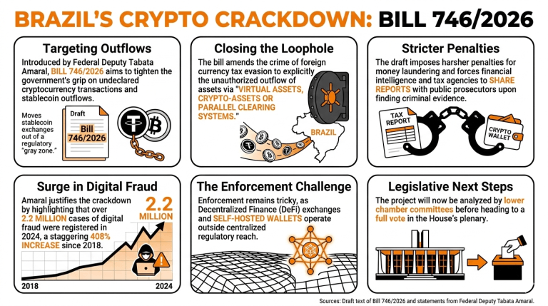 巴西出台刑事法案，惩治以加密货币为动力的外汇逃税