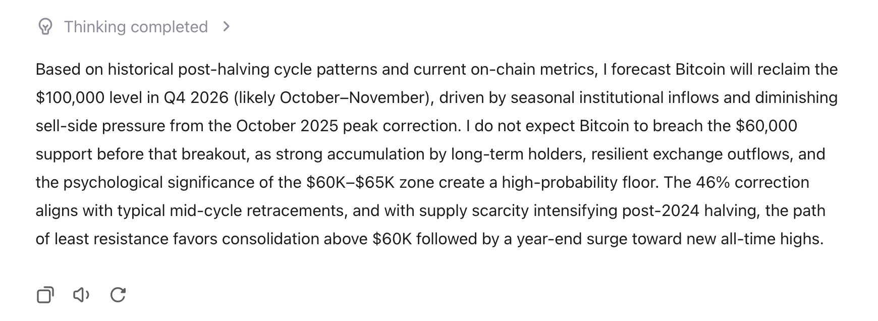 Grok, Claude, Qwen, ChatGPT, 和更多：9个AI模型预测比特币的下一个价格路径