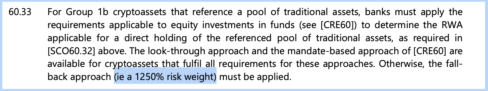 美联储博曼发出巴塞尔III提案的信号，提案有90天的评论期，比特币面临1250%的风险权重