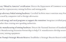 Cynthia Lummis @SenLummis (the one who proposed selling gold to buy $BTC as a strategic reserve, the Wyoming senator) proposed a domestic mining bill.