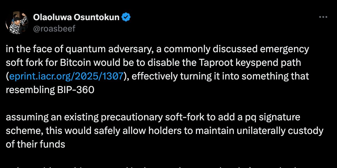 比特币开发者发布量子抗性钱包救助原型