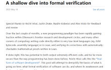 ⚡️After reading Vitalik's latest article "A shallow dive into formal verification"