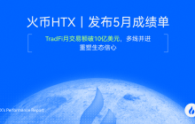 风雨同行！火币 HTX 发布 5 月成绩单：TradFi 月交易额破 10 亿美元，多线并进重塑生态信心
