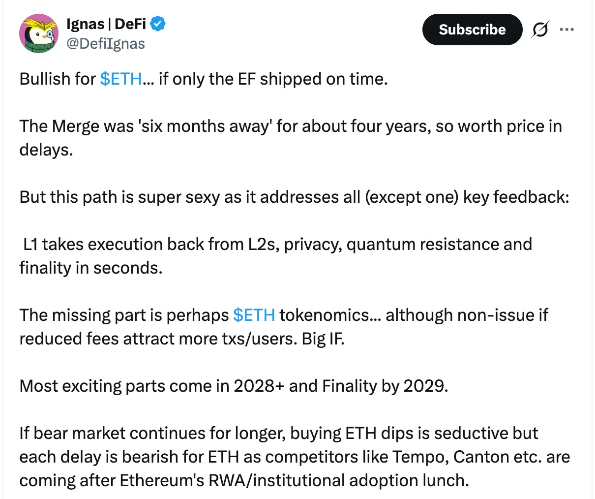 Vitalik's view of Ethereum's next 10 years