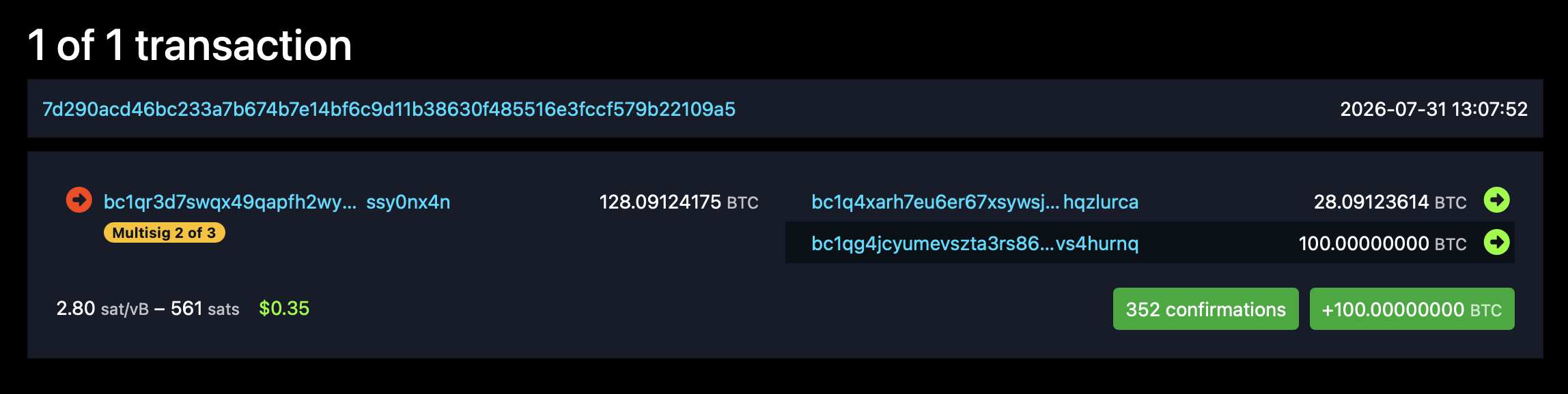 Bitgo首席执行官资助100 BTC钱包,挑战Anthropic的AI盗取 比特币地址转账截图