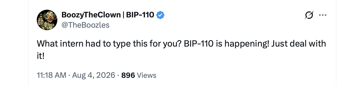 Strategy 的 Saylor 在分叉前告诉 BIP-110 的支持者 '退出' X 截图。