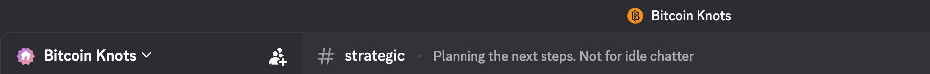 比特币结点 Discord 服务器截图