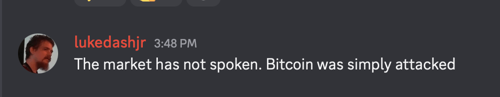 BIP-110 支持者计划少数链的 PoW 重置以“解雇”比特币矿工 Knots Discord 截图