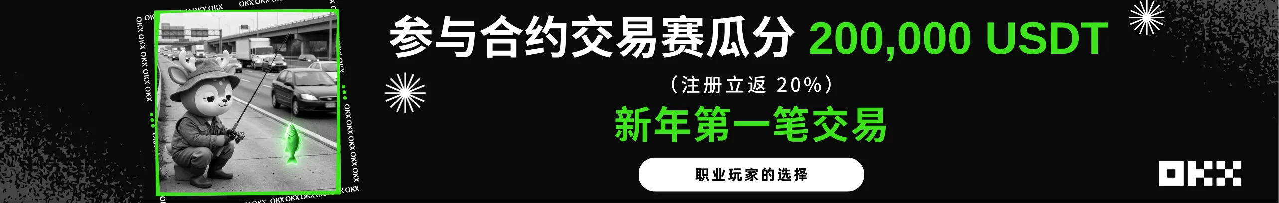 OKX 新年第一笔交易，瓜分 200,000 USDT 奖池