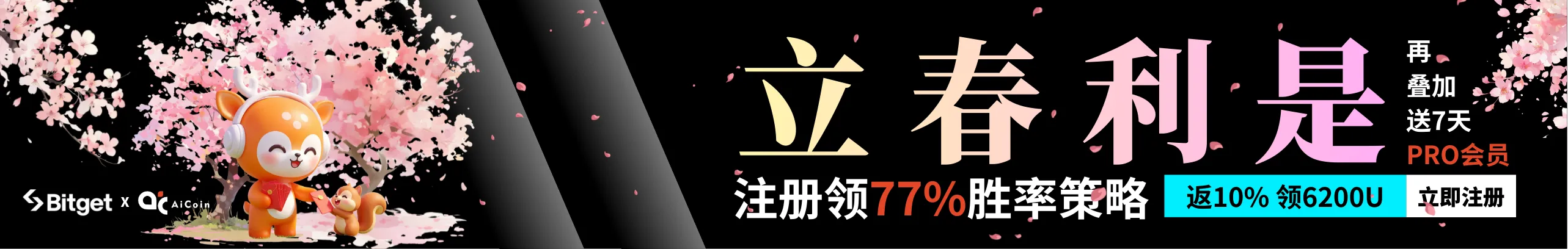 立春限时领77%胜率策略，送7天PRO会员