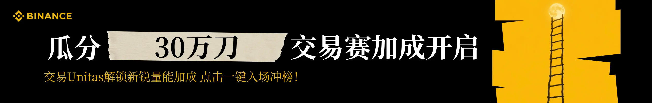 交易量享加成！瓜分30万刀UP赛